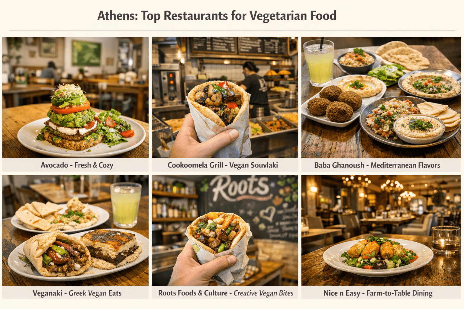 Athens Top Restaurants for Vegetarian Food