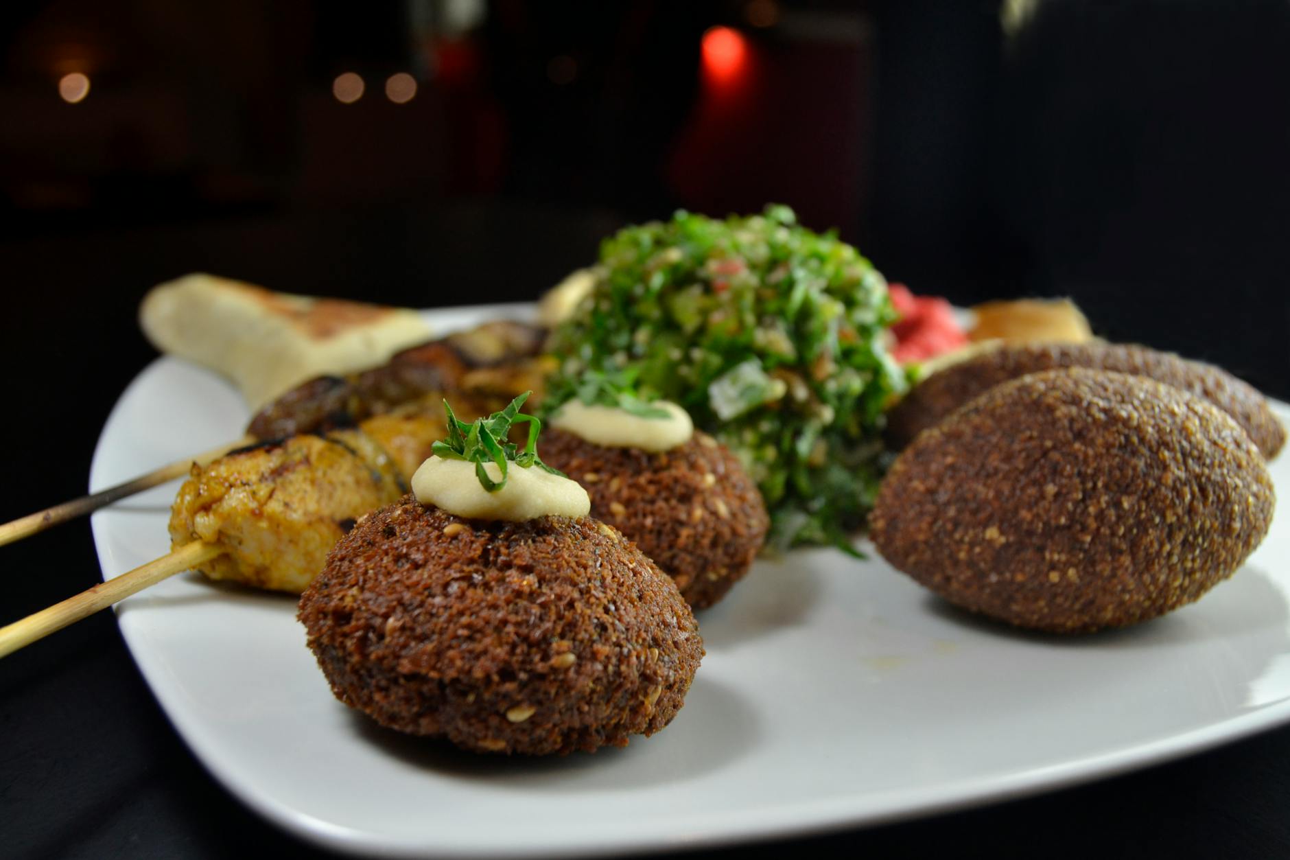 Seasonal Mediterranean vegetable dish plated at a farm-to-table Athens restaurant