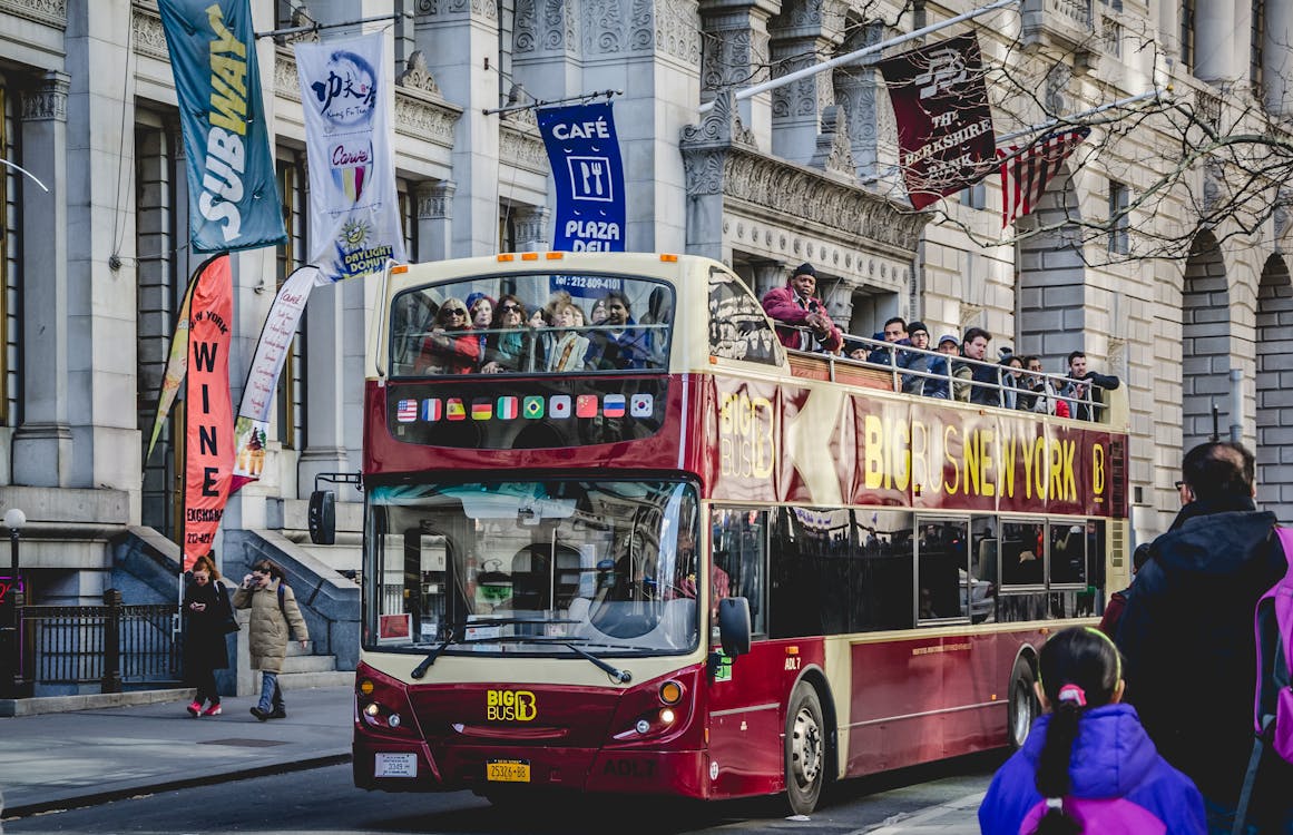 Scenic bus route through a dramatic landscape on a multi-stop guided coach tour