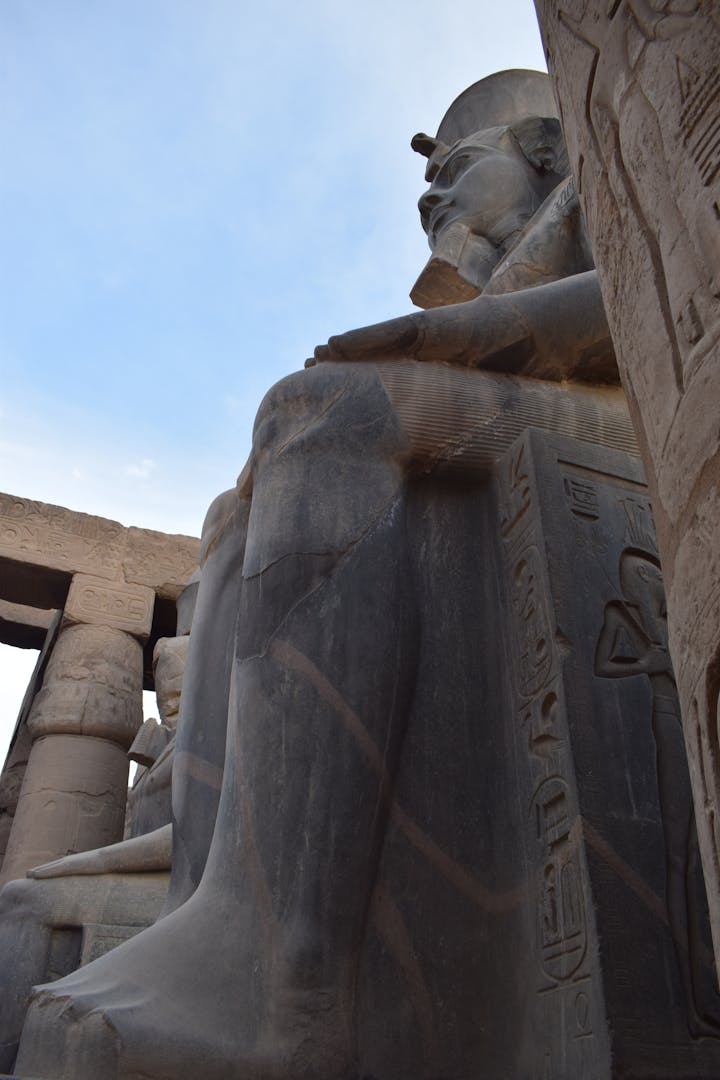 Luxor Temple statues and ancient Egyptian architecture