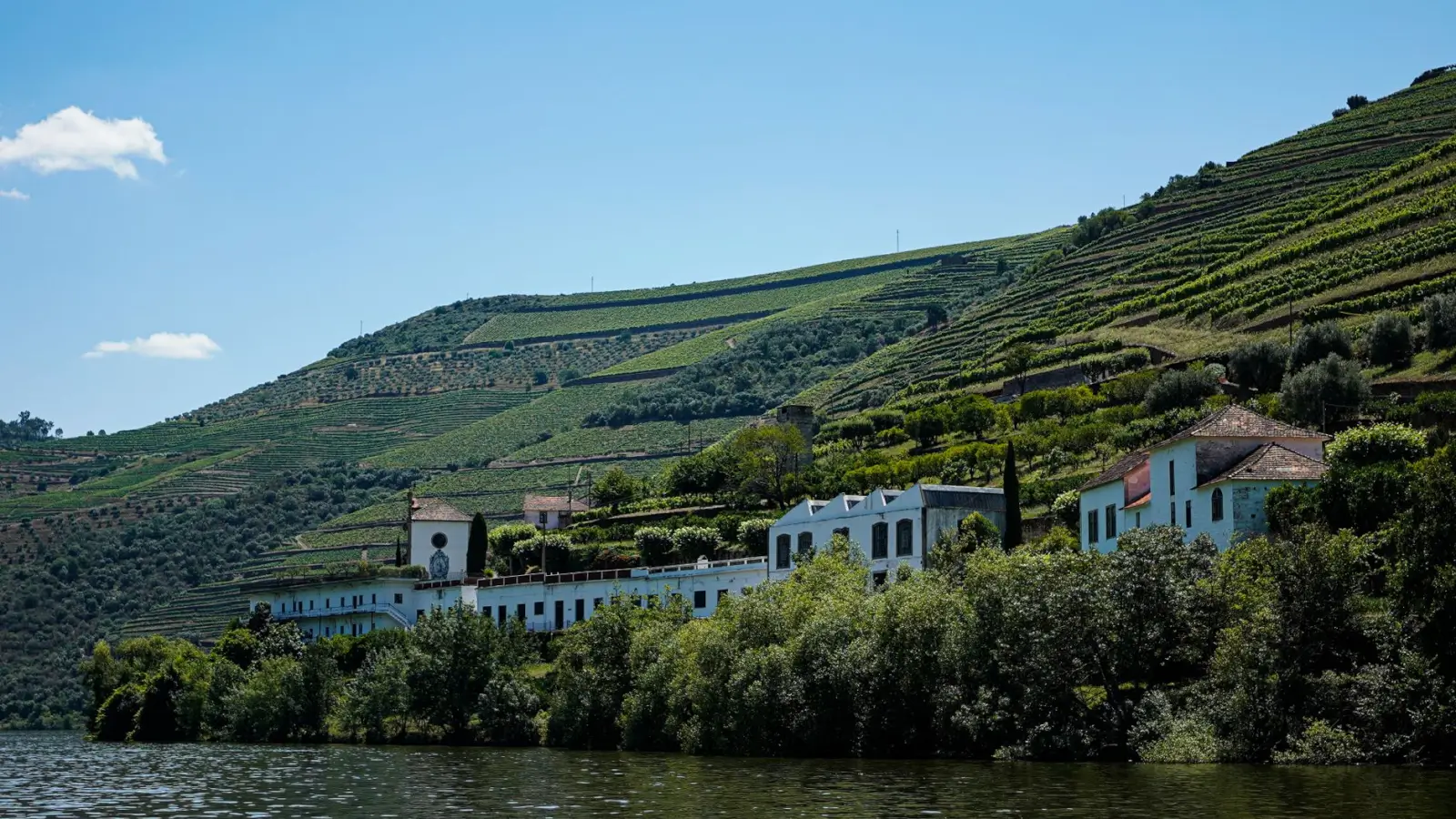 Pinhão Douro River village church Portugal