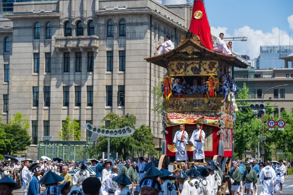 Japan's Best Festivals: A Traveler's Guide to When and Where to Go ToursZoom Colorful floats and traditional costumes in the Gion Matsuri parade, Kyoto