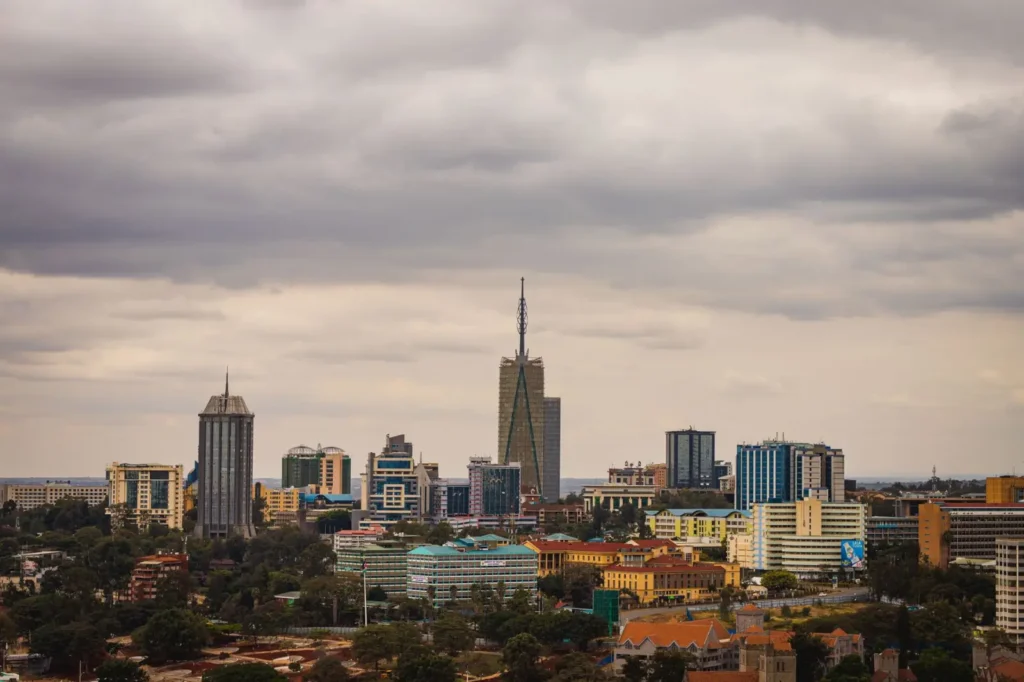Kenya safari tours in September: Late dry-season safari with strong wildlife viewing ToursZoom Modern skyscrapers and urban architecture of Nairobi, Kenya's capital