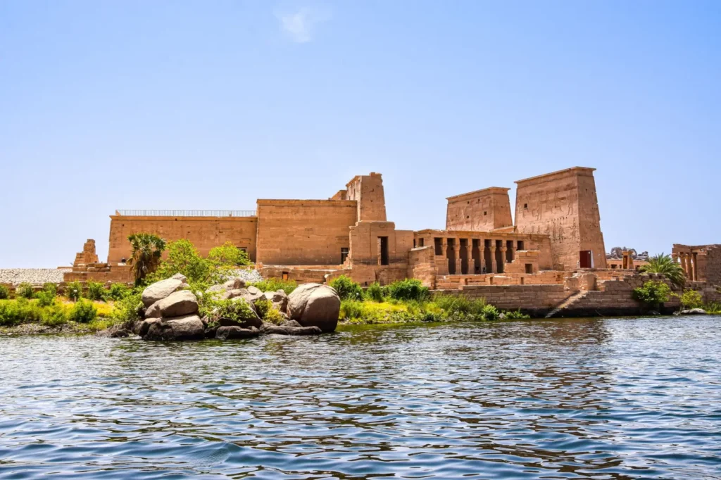 Entrance to the Philae Temple at Aswan