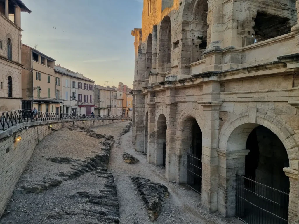 The majestic Roman amphitheater at Arles, a highlight of Provence