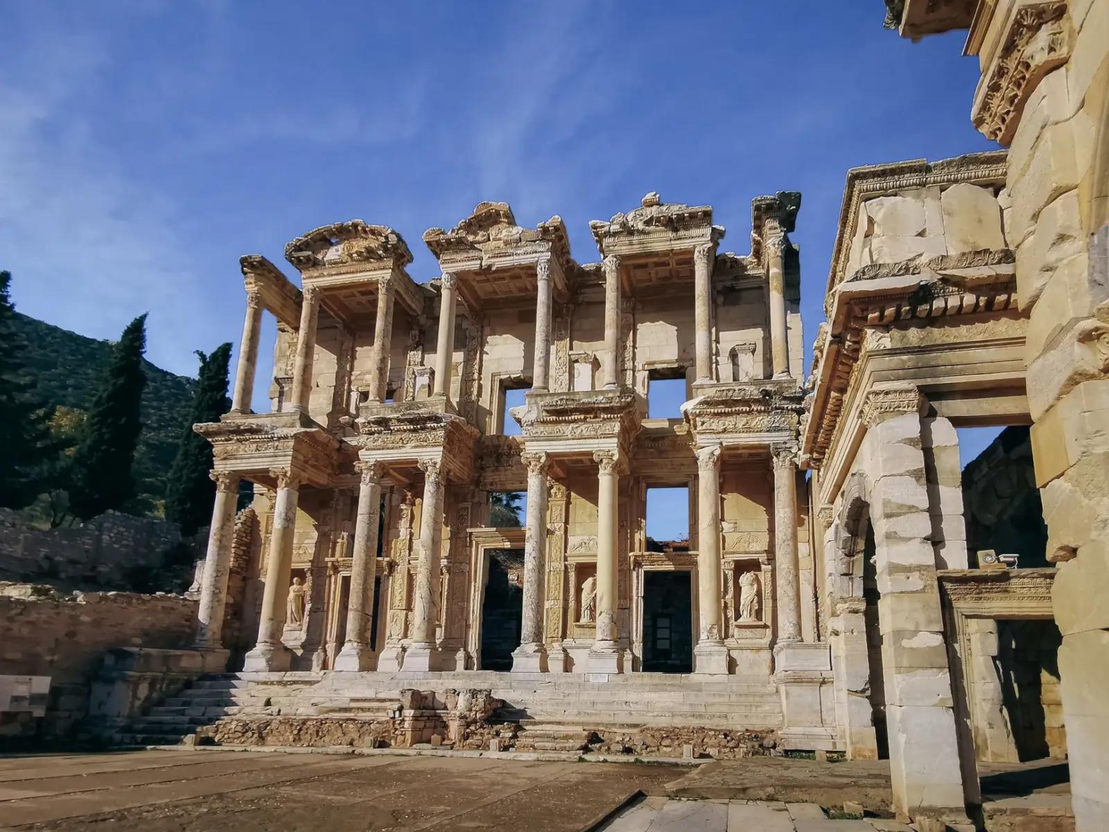 Turkey Tour Packages: What a Multi-Day Trip Actually Looks Like ToursZoom The grandeur of the Library of Celsus in Ephesus, showcasing its impressive scale and historical significance