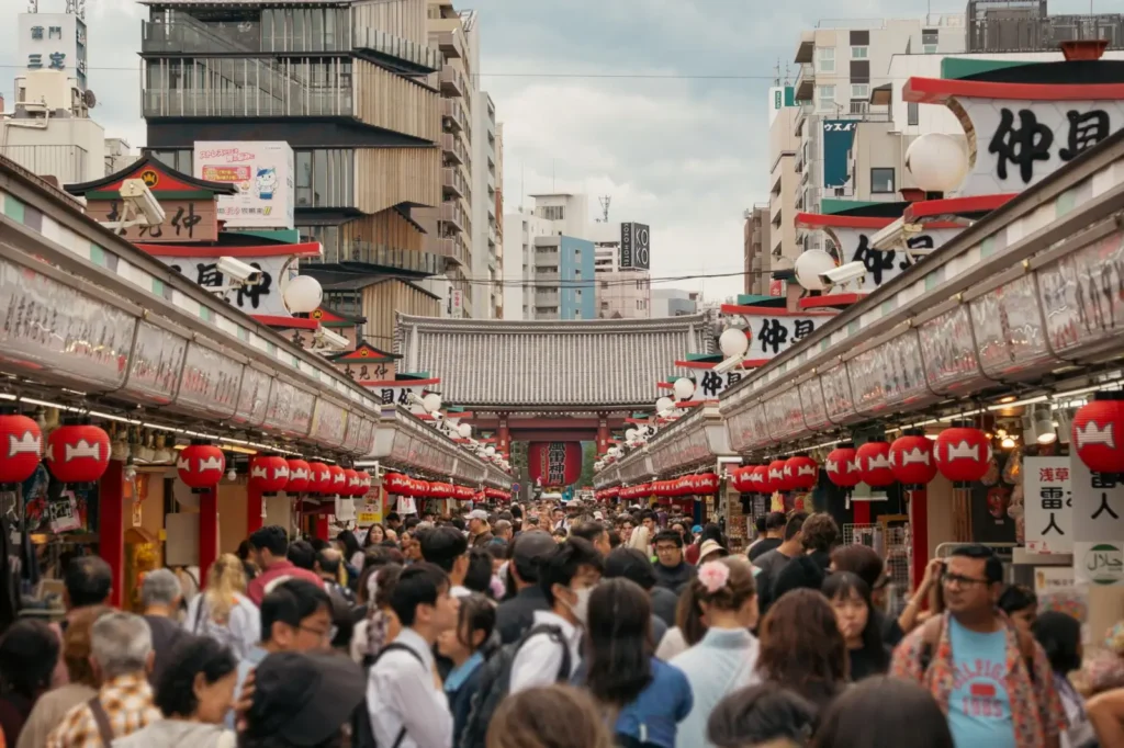 Exploring the vibrant streets of Asakusa, Tokyo with a local guide